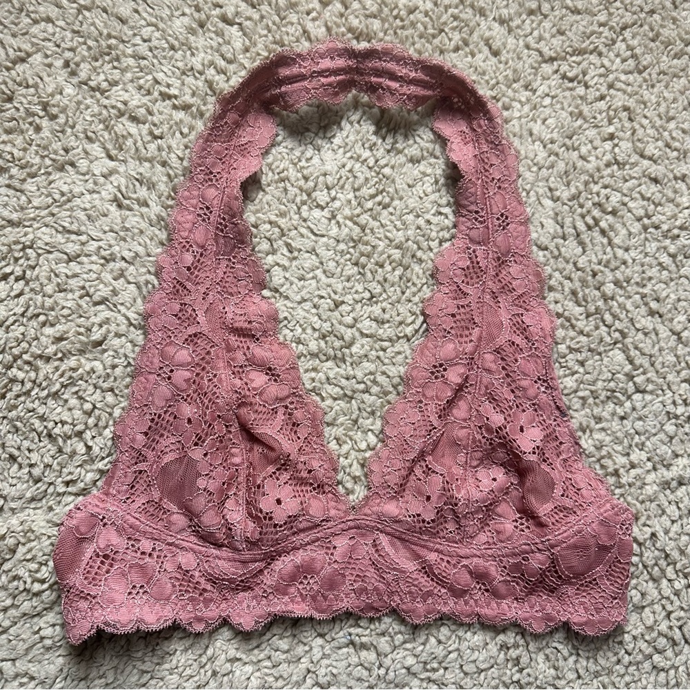 Womens Free People Galloon Lace Halter Copper size Small